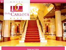 Tablet Screenshot of hotelcarlota.es